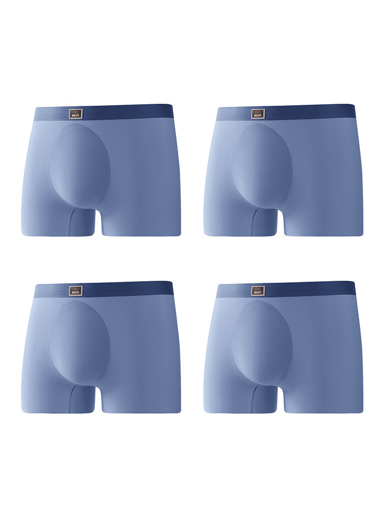 4 Pack Men's Seamless Antibacterial Boxers Briefs