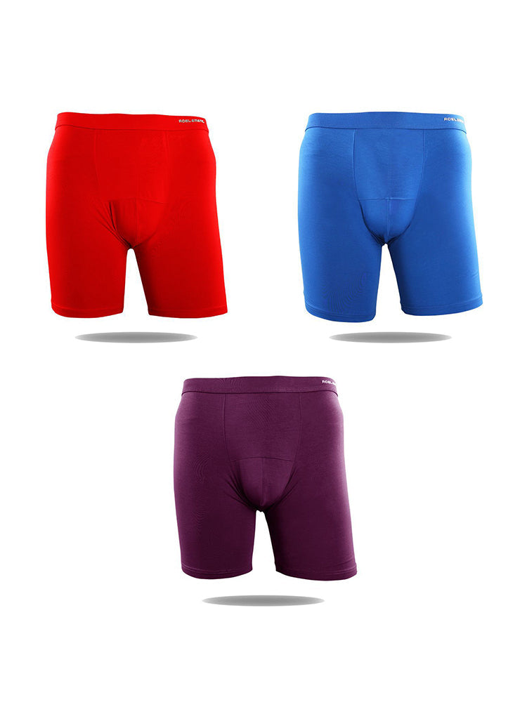 3 Pack Men's High-Stretch Anti-Chafing Quick-Dry Midway Briefs