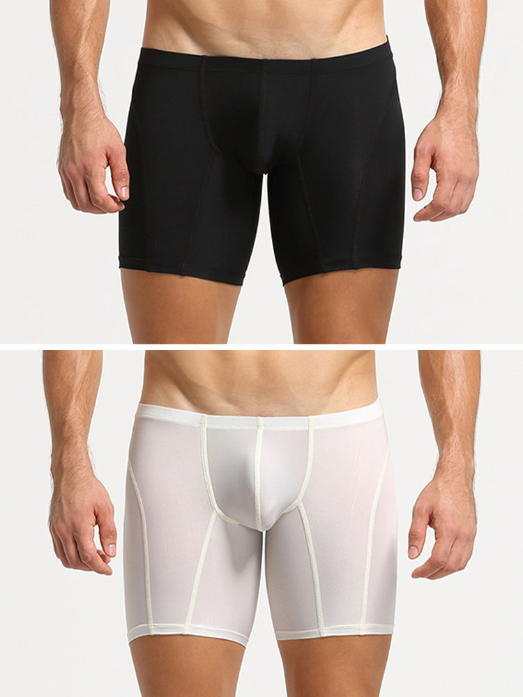 2 Pack Men's U-Pouch Low-Rise Boxer Briefs