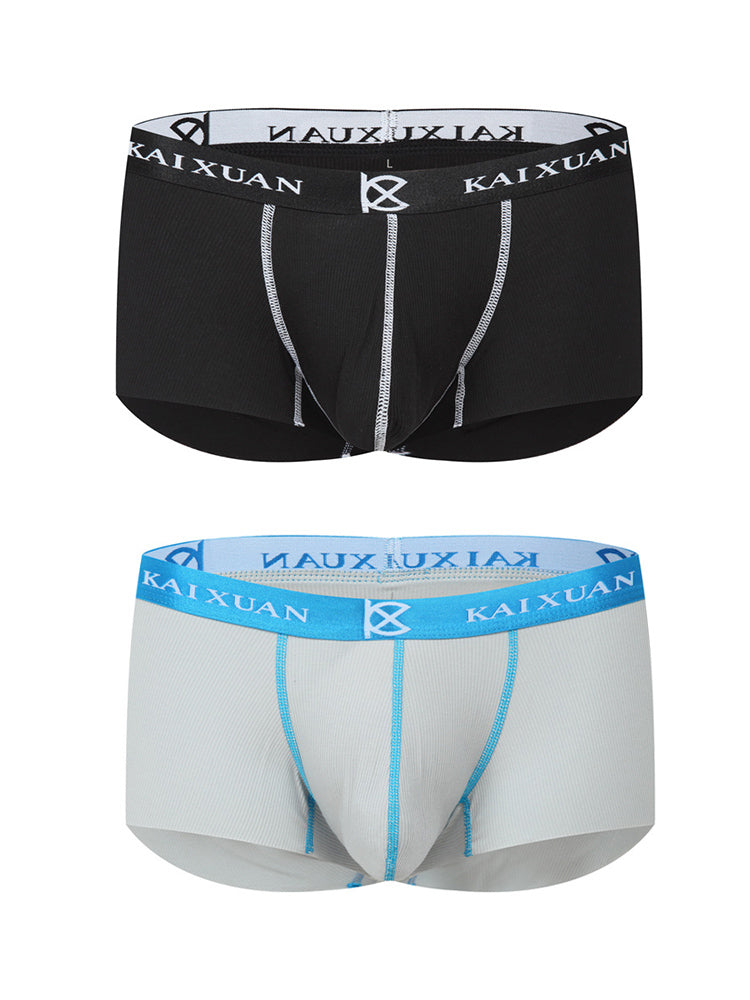 2 Pack Men's Modal Simple Skin-Friendly Trunks