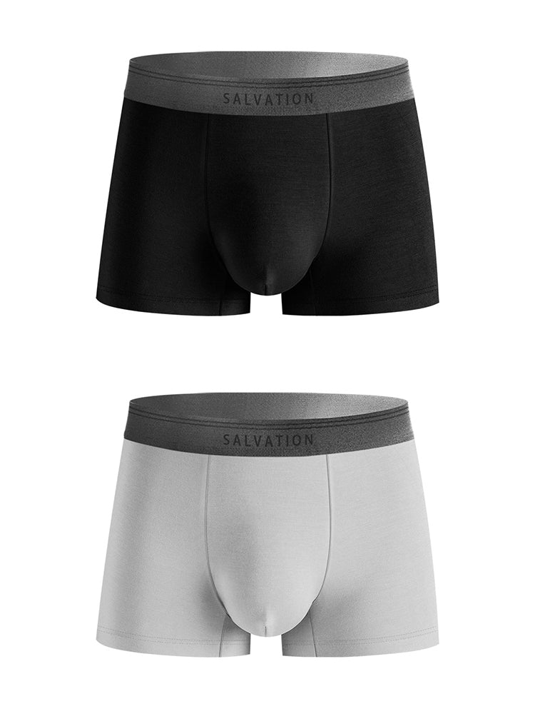 2 Pack Men's Anti-Bacterial Modal Trunks