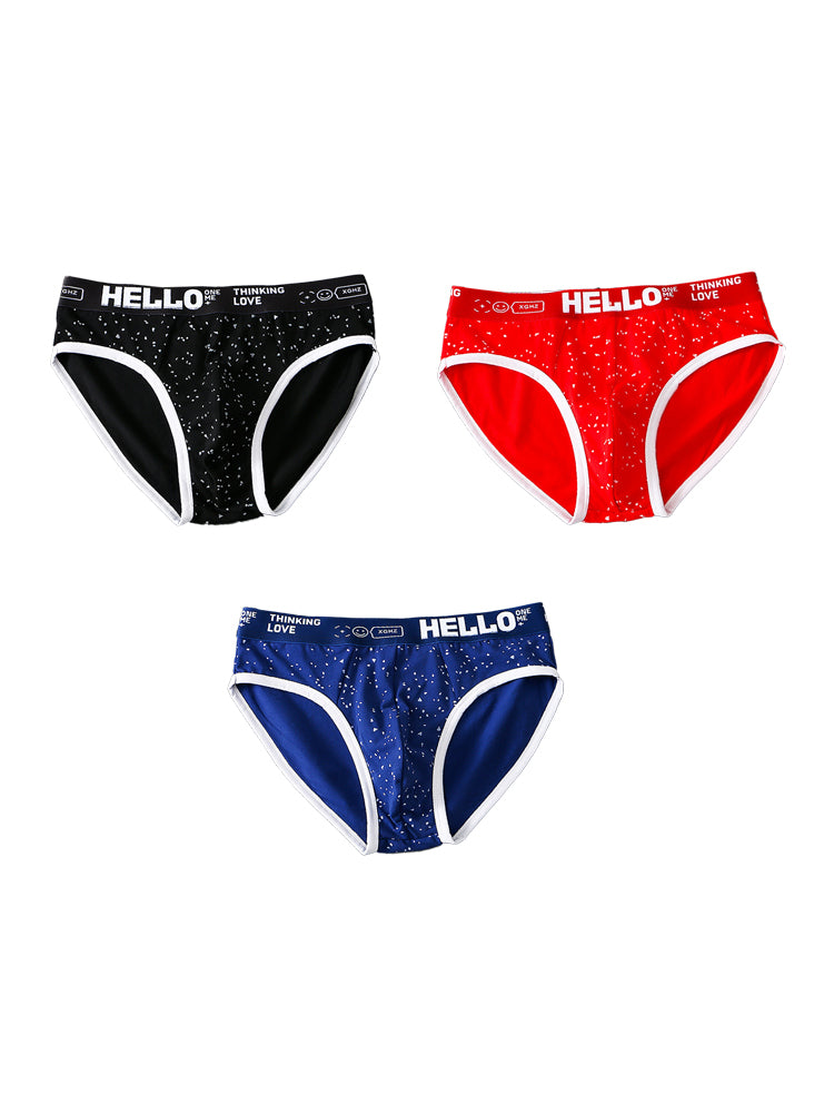 3 Pack Men's Low-Rise Cotton Briefs