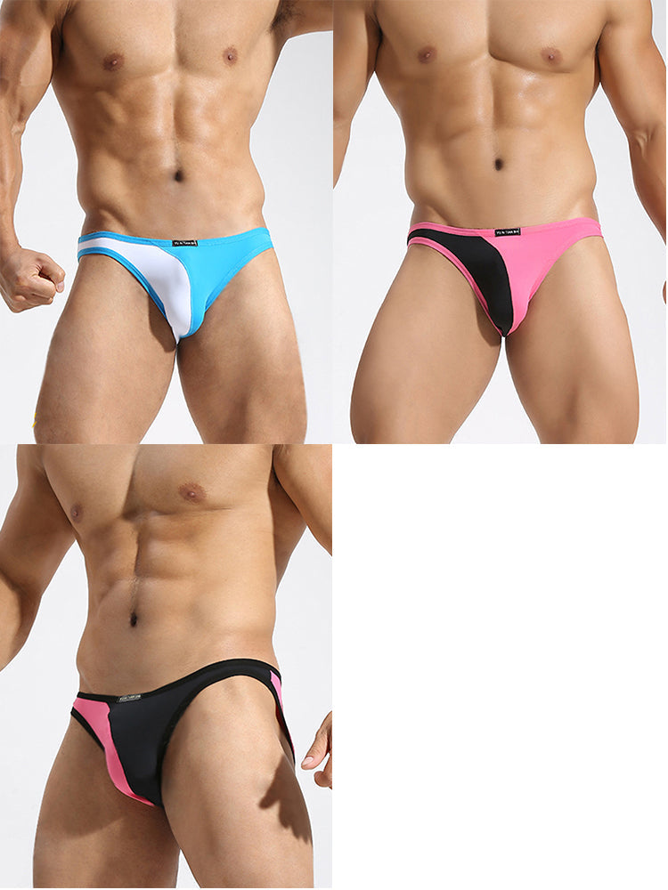 3 Pack Men's U-Pouch Breathable Nylon Briefs