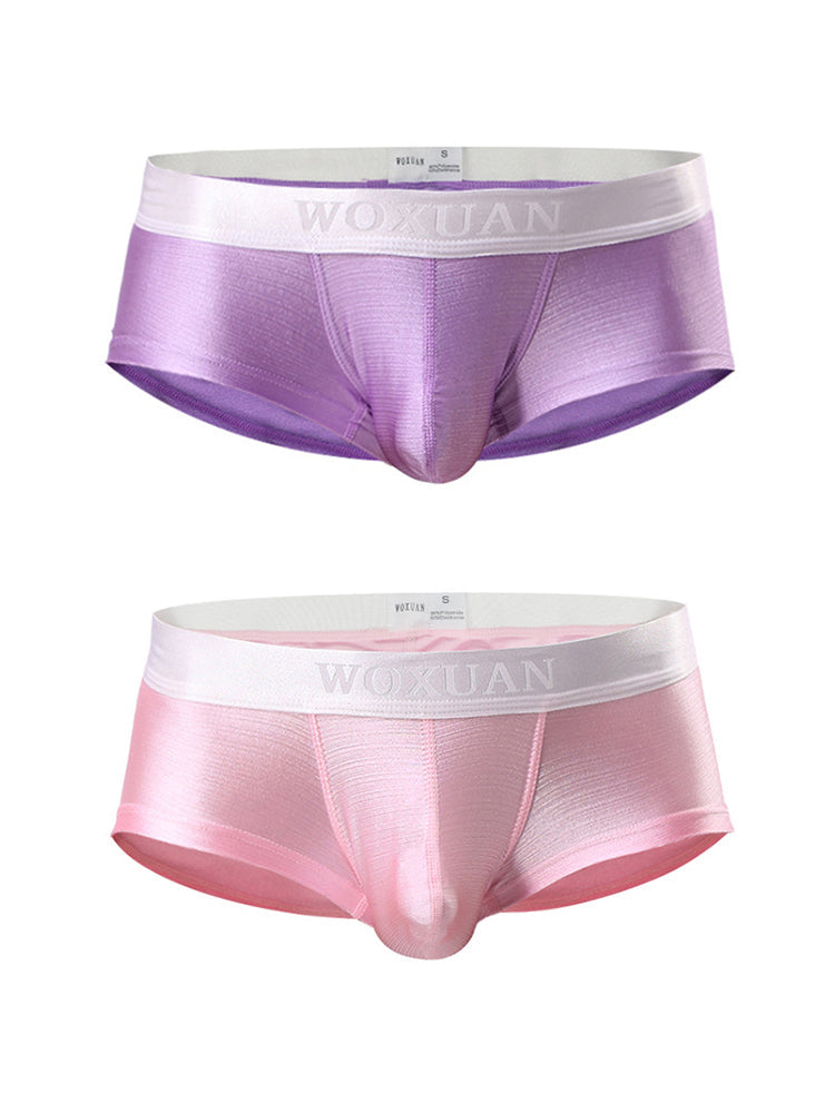 2 Pack Men's Contoured Pouch Sexy Trunks