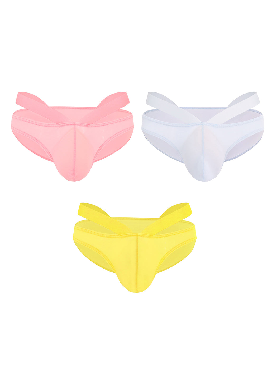 3 Pack Men's Sexy Cross Bikinis