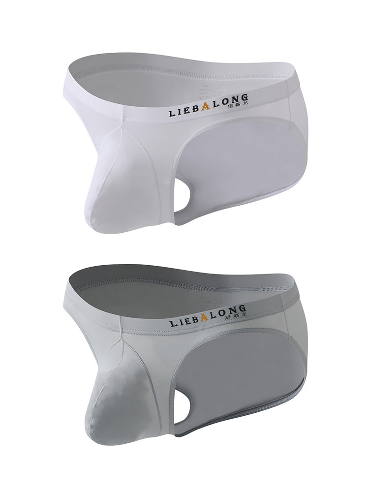 2 Pack Men's Contoured Pouch Lightweight Briefs