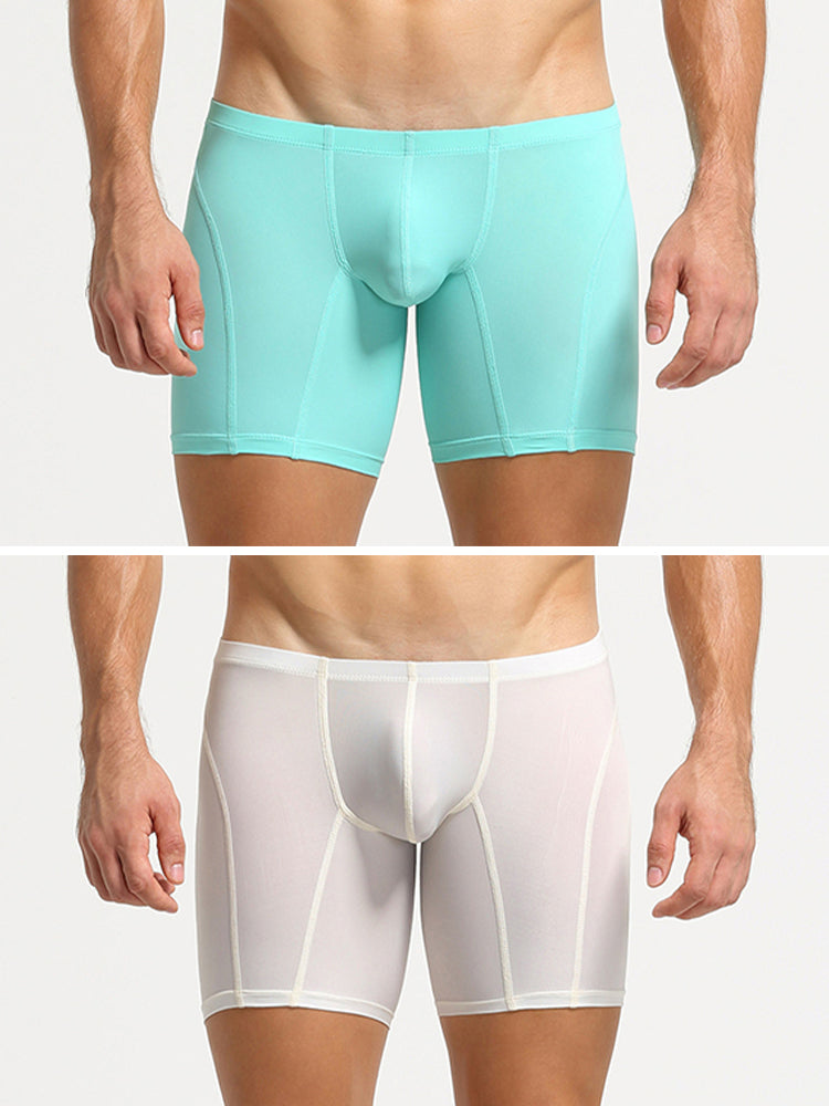 2 Pack Men's U-Pouch Low-Rise Boxer Briefs