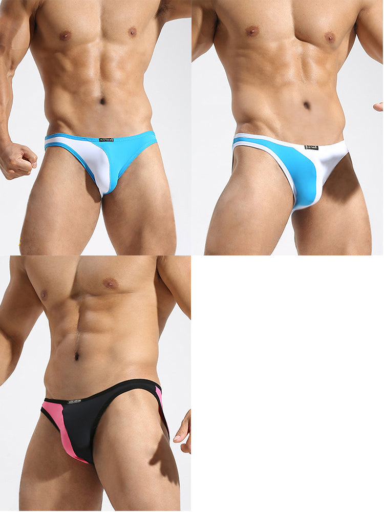 3 Pack Men's U-Pouch Breathable Nylon Briefs