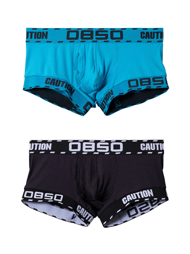 2 Pack Men's U-Pouch Low-Rise Breathable Trunks