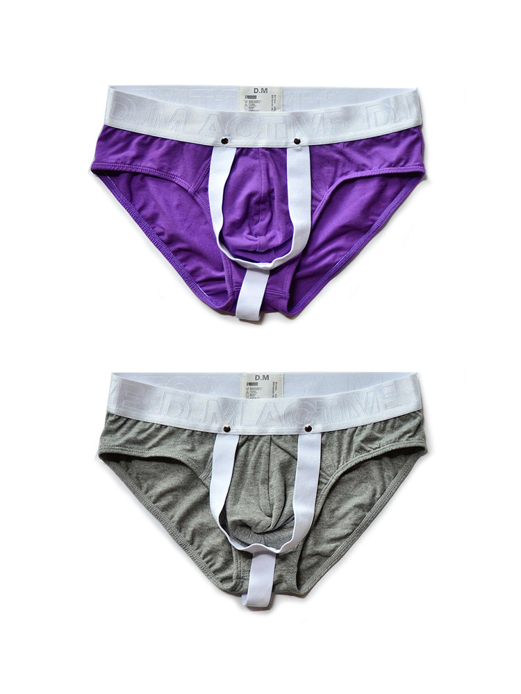 2 Pack Men's Contoured Pouch Classic Briefs