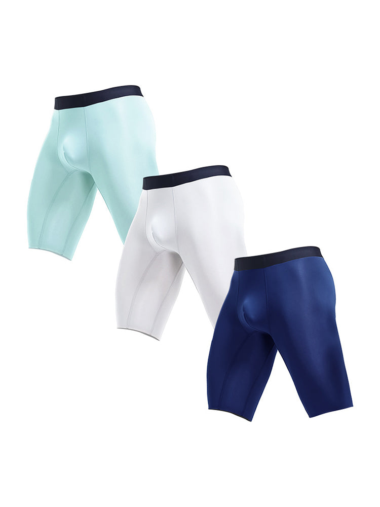 3 Pack Men's Anti-Chafing Seamless Running Briefs