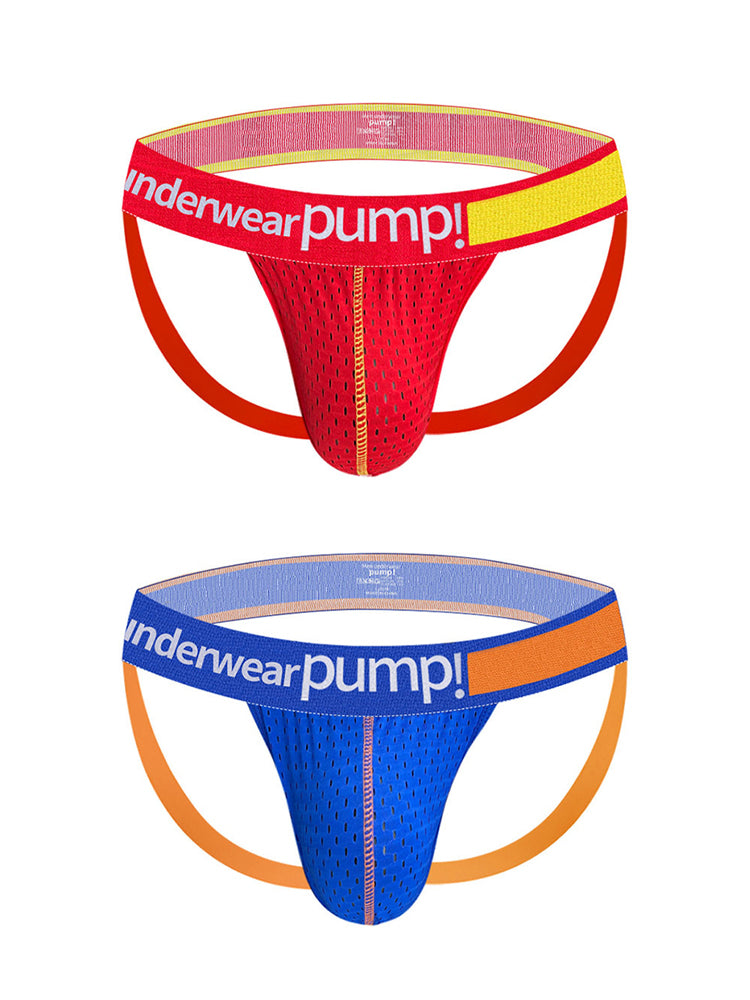 2 Pack Men's Sexy Hip-High Thongs