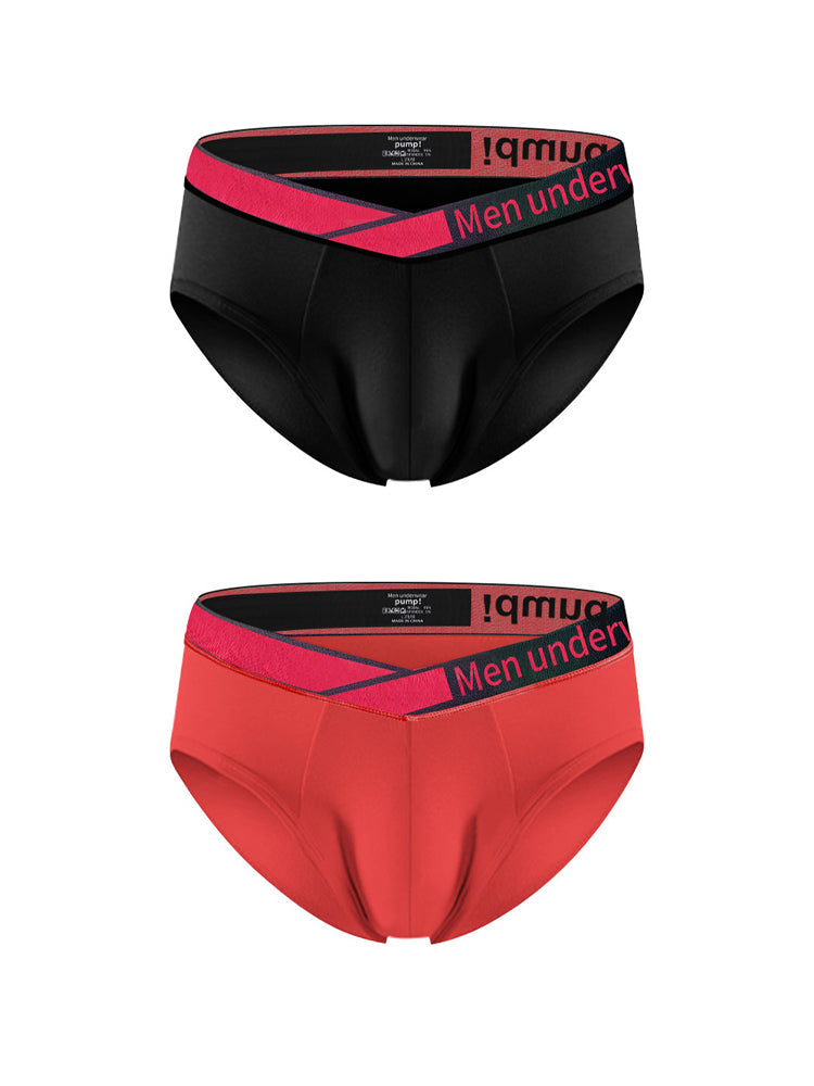 2 Pack Men's V Waistband Modal Briefs