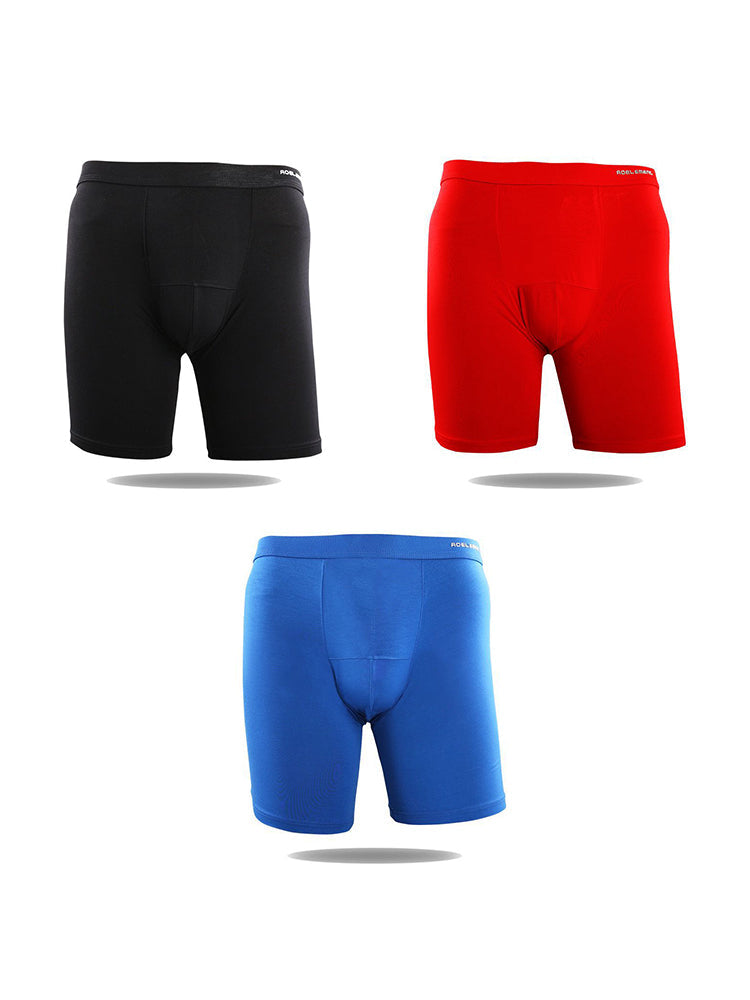 3 Pack Men's High-Stretch Anti-Chafing Quick-Dry Midway Briefs