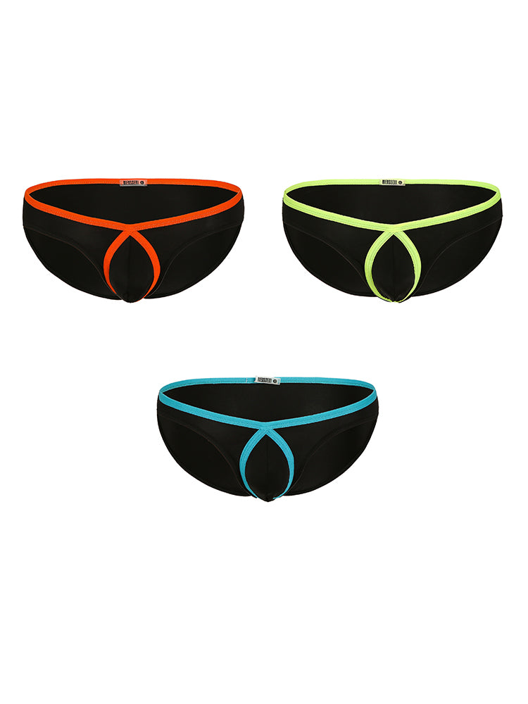 3 Pack Men's Breathable Casual Ice Silk Briefs