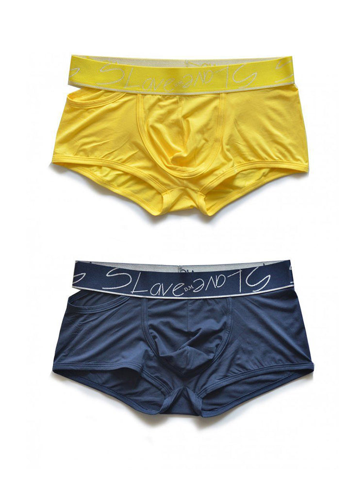 2 Pack Men's Stylish Breathable Modal Sports Trunks