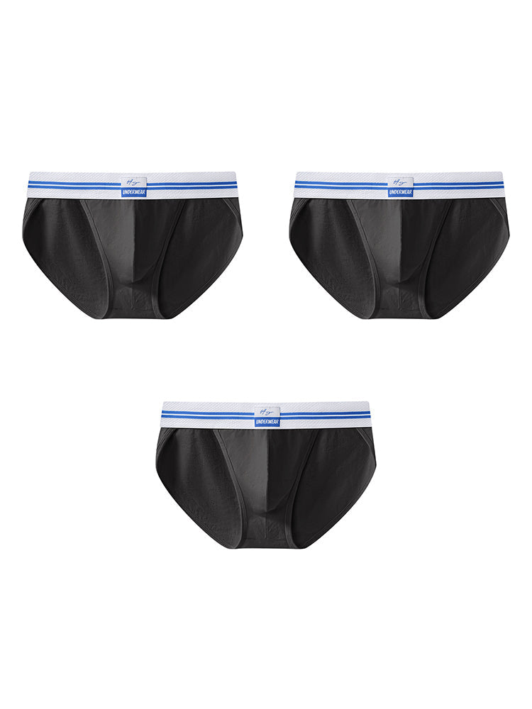 3-pack Men's Sexy High-cut Breathable Briefs
