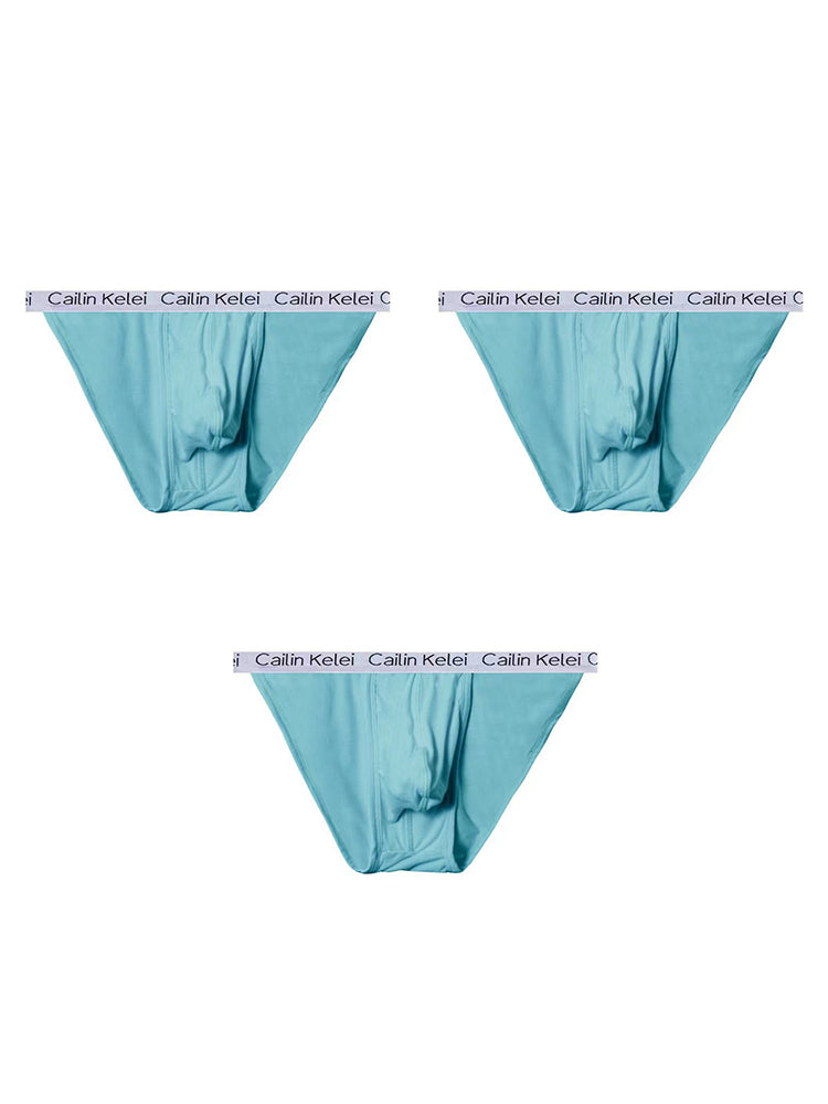 3-pack Men's Ultra Sexy Low Rise U-shaped Convex Pouch Briefs