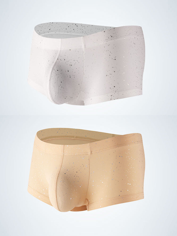 2-pack Men's Sexy Shiny Pouch Boxer Briefs