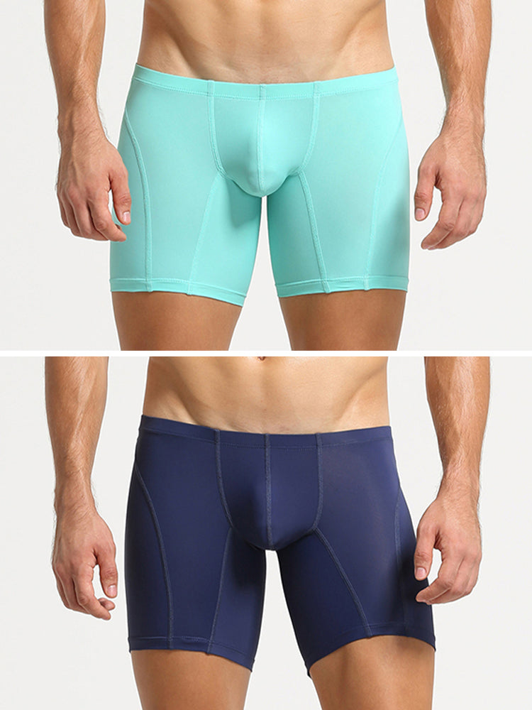 2 Pack Men's U-Pouch Low-Rise Boxer Briefs