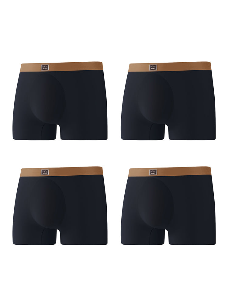 4 Pack Men's Seamless Antibacterial Boxers Briefs