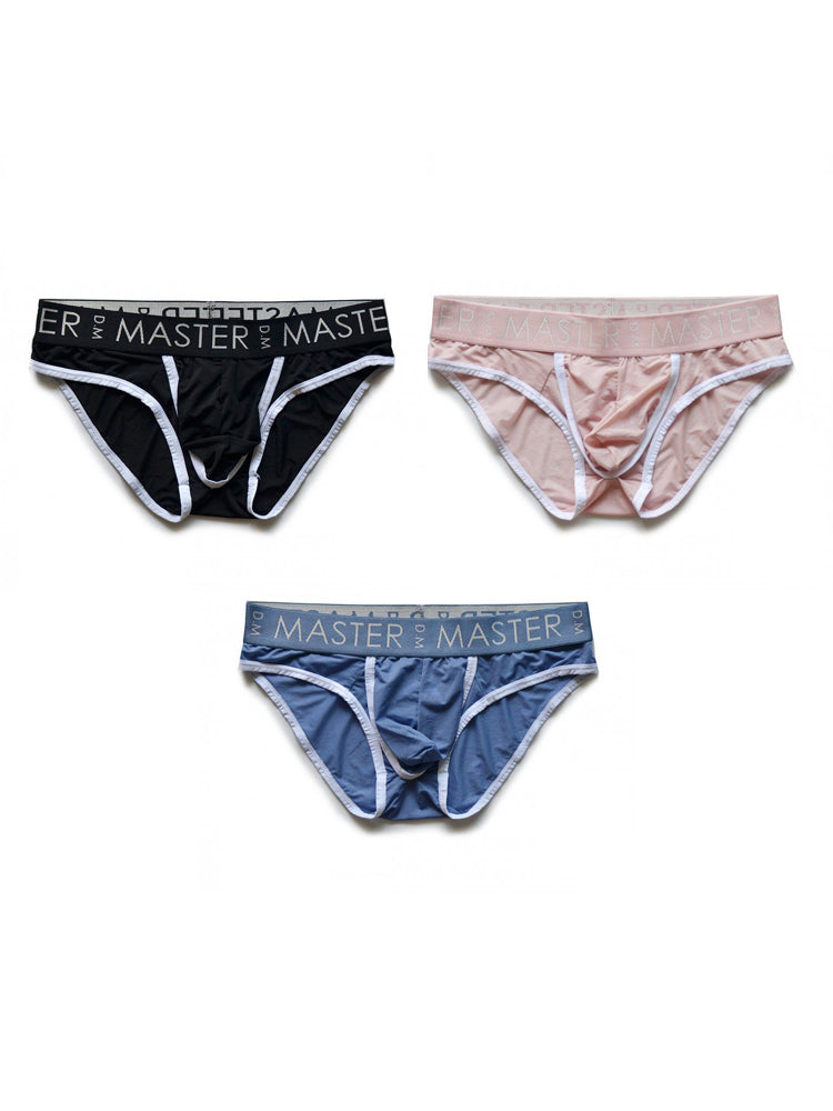 3 Pack Men's High Elasticity Quick-Dry Gun Egg Separation Wide Waist Briefs