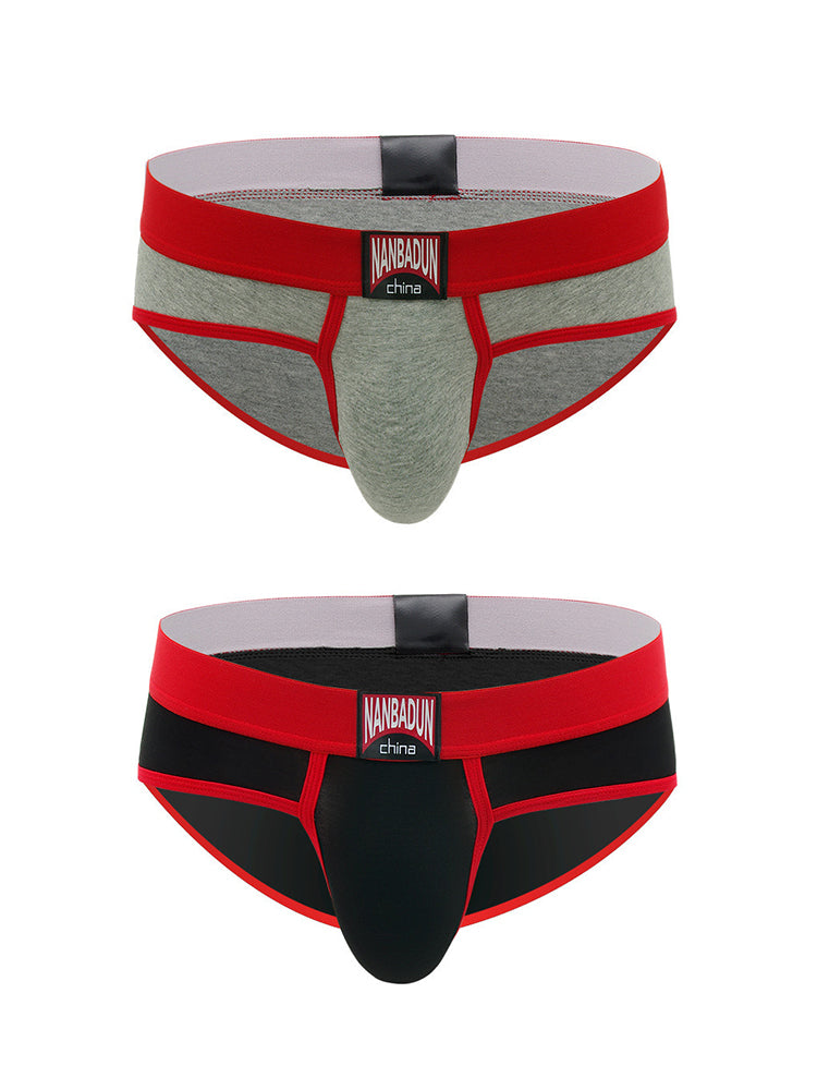 2-pack Men's Loose Cotton Sports Briefs