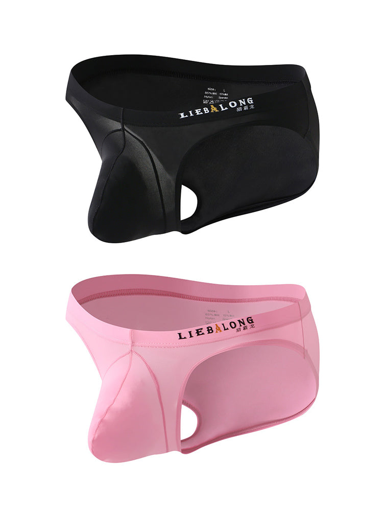 2 Pack Men's Contoured Pouch Lightweight Briefs