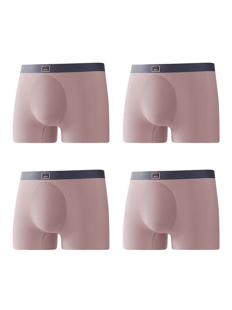 4 Pack Men's Seamless Antibacterial Boxers Briefs