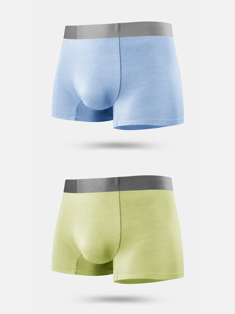 2 Pack Men's Anti-Bacterial Modal Trunks