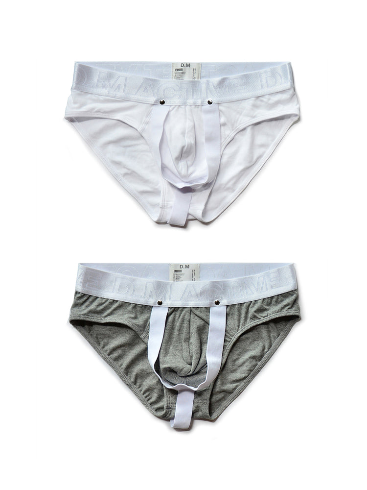 2 Pack Men's Contoured Pouch Classic Briefs