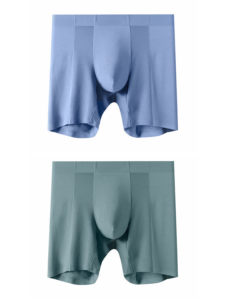 2 Pack Men's Long Athletic Boxer Briefs