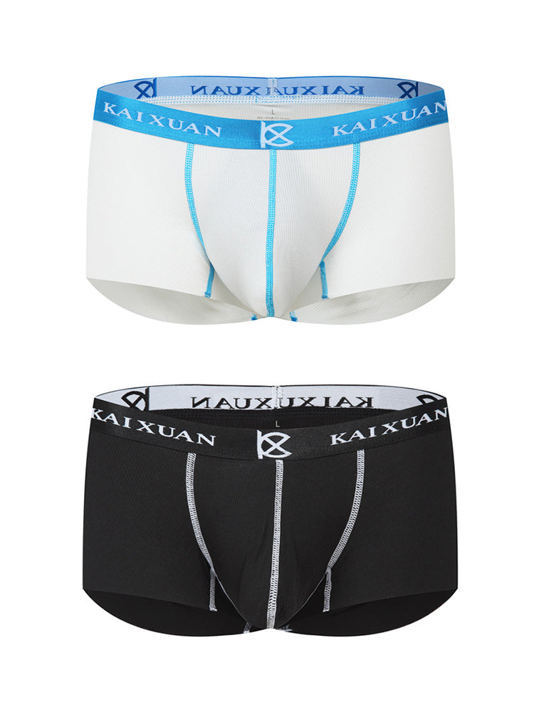 2 Pack Men's Modal Simple Skin-Friendly Trunks