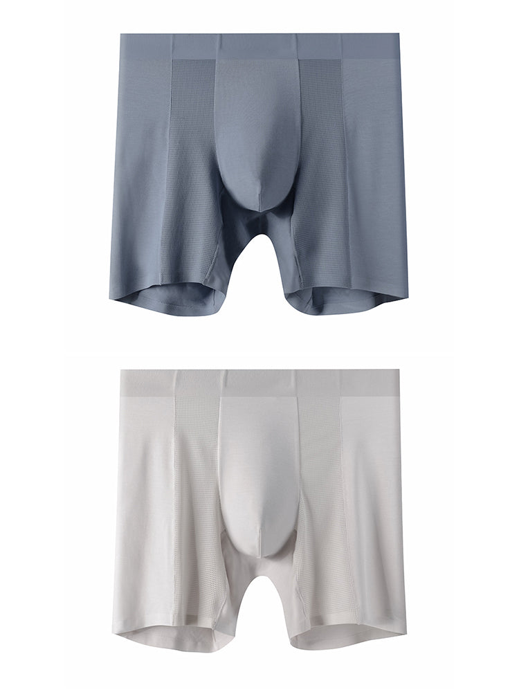 2 Pack Men's Long Athletic Boxer Briefs