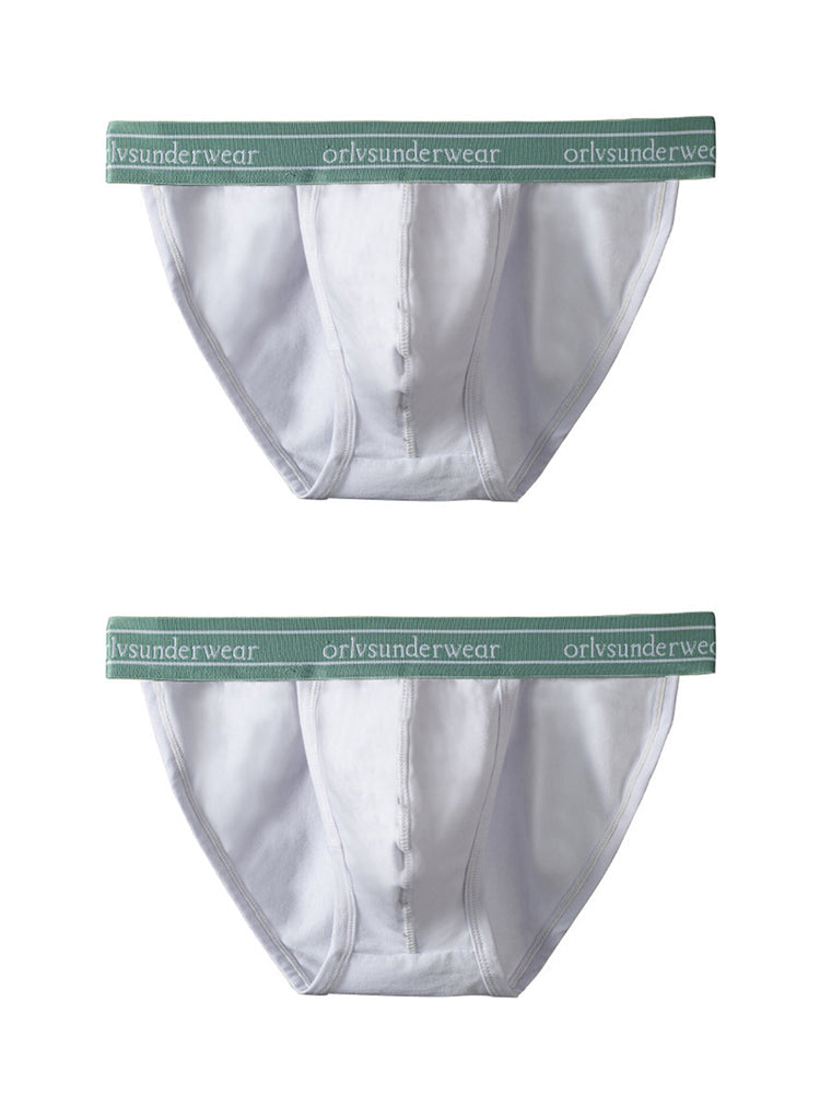 2 Pack Men's U-Pouch Gym Fitness Breathable Cotton Briefs