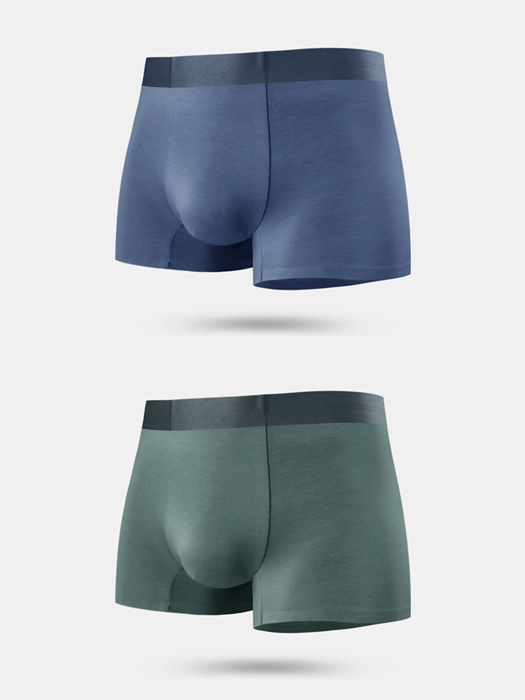 2 Pack Men's Anti-Bacterial Modal Trunks
