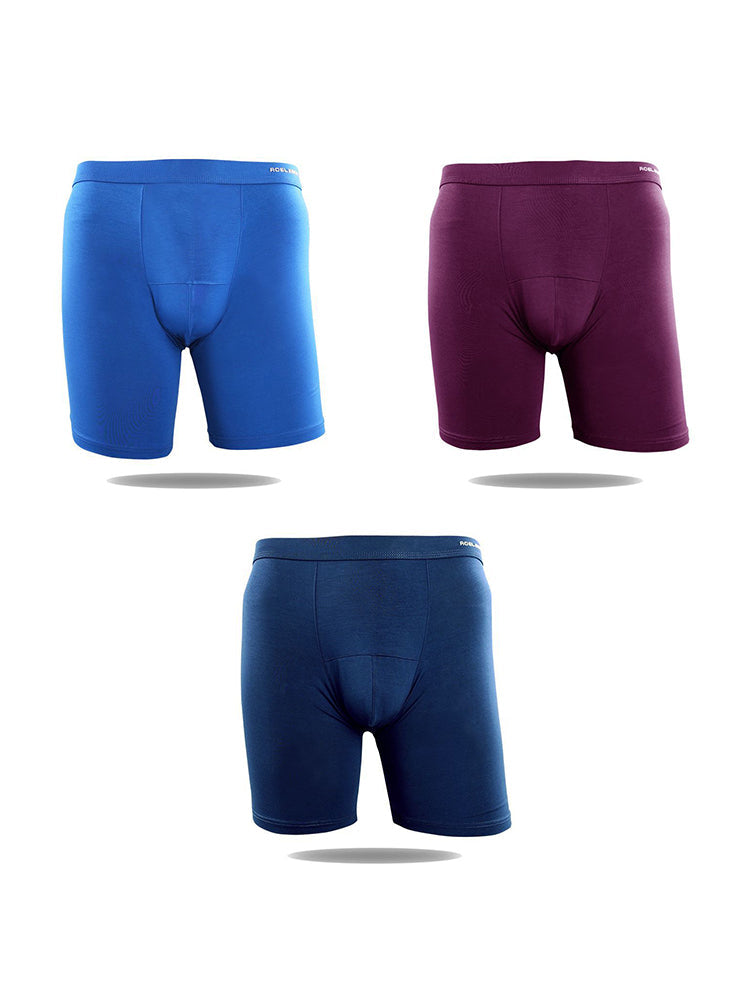 3 Pack Men's High-Stretch Anti-Chafing Quick-Dry Midway Briefs