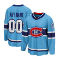 Custom Men’s Montreal Canadiens Blue Stitched Jersey