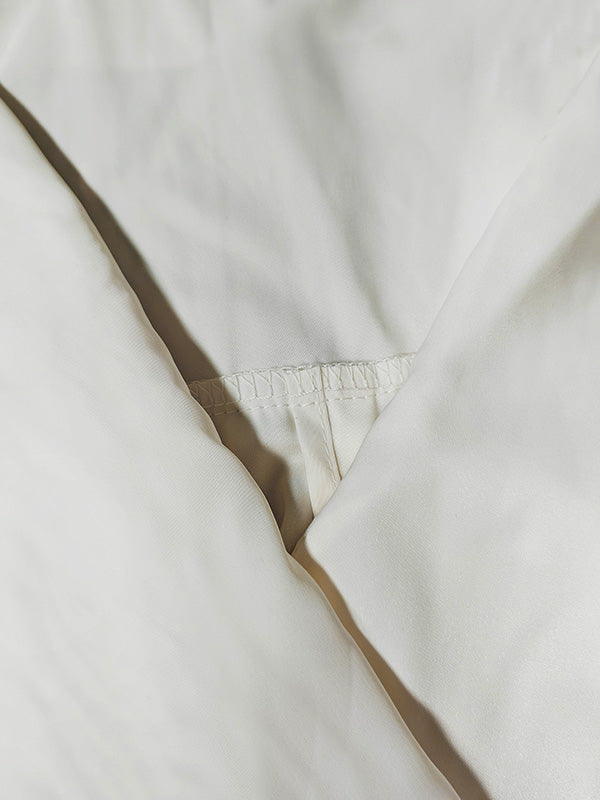 Long Sleeves Loose Contrast Color V-Neck Evening Dresses Maxi Dresses