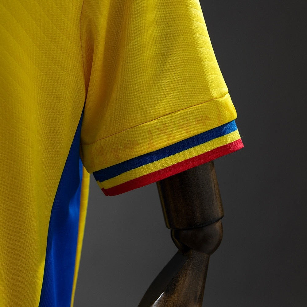 Men’s Romania 2026 Home Fan Version Jersey S-4XL
