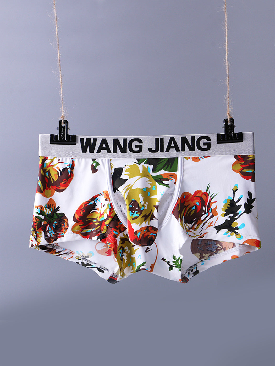 3 Pack Men's Ice Silk Trunks with Separated Pouch Design