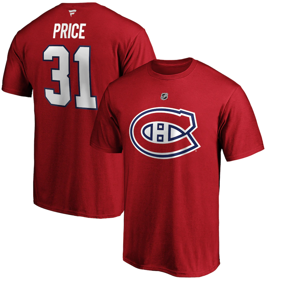 Men’s Montreal Canadiens #31 PRICE printed T-shirt