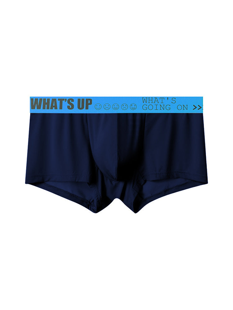 3-pack Men's Ice Silk Solid Color Breathable Briefs