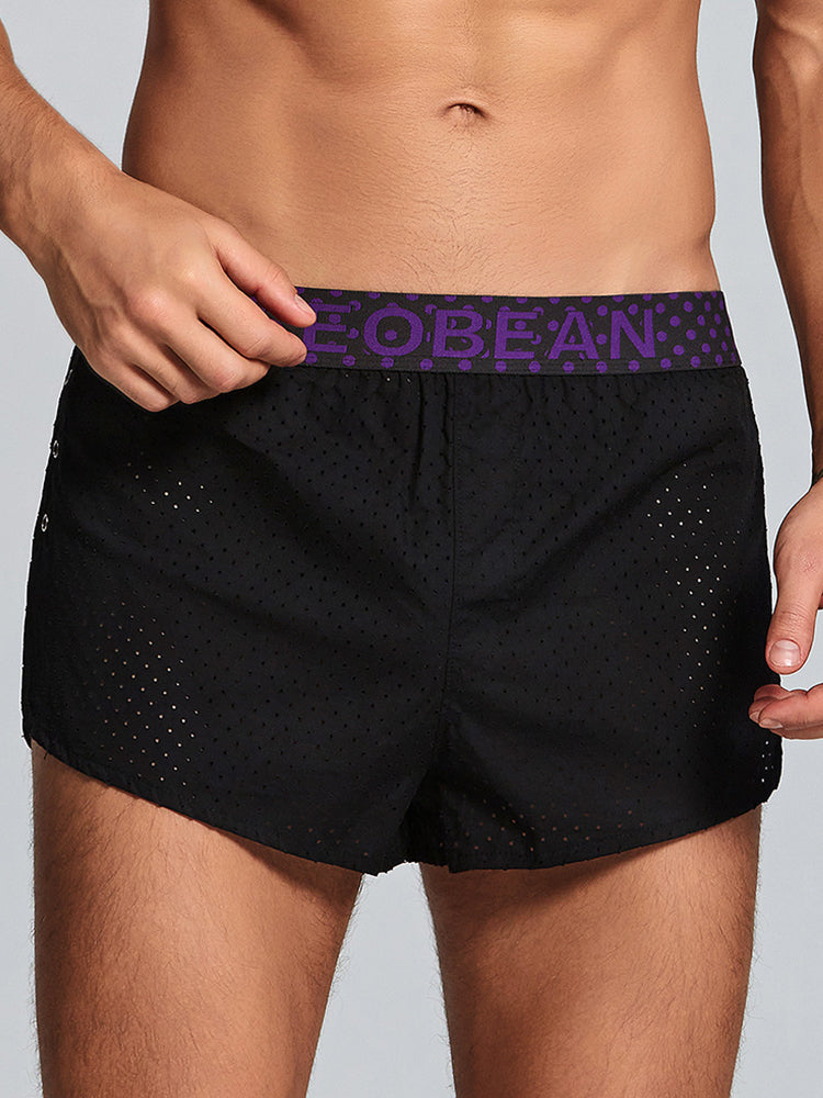 Men's Cotton Butt Lifter Boxers with Breathable Tummy Control