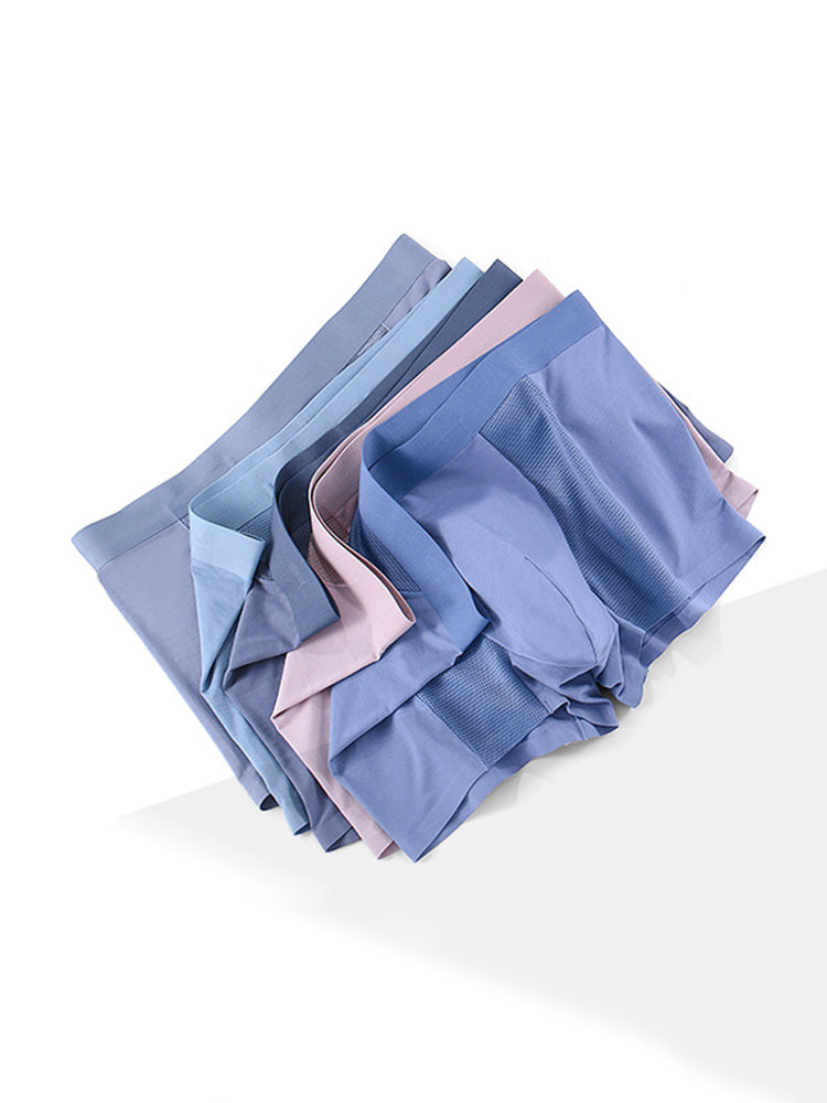 2 Pack Men's Breathable Seamless Modal Trunks