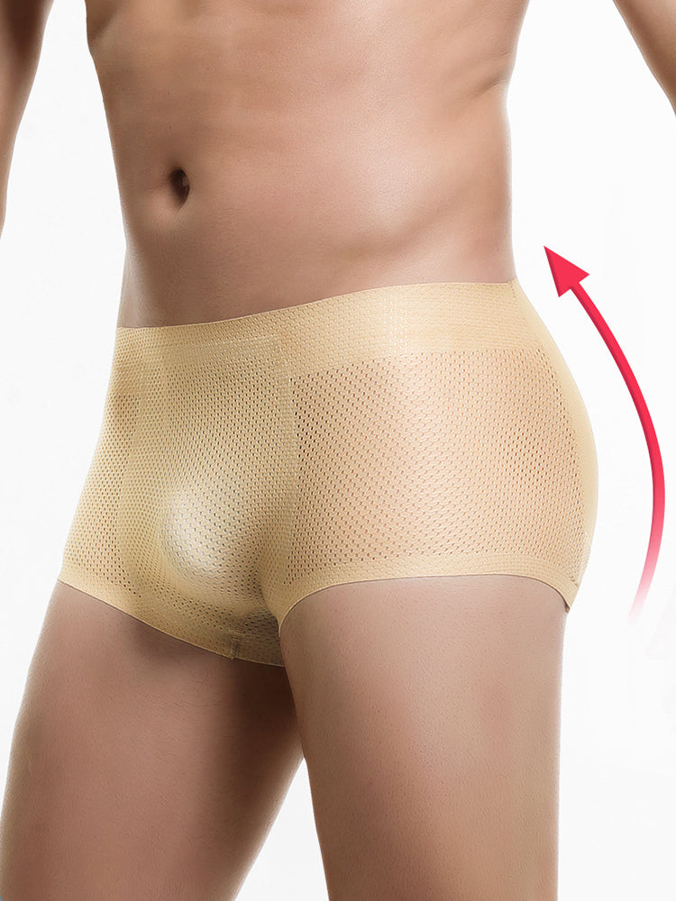 Hip Lift Mesh Breathable Seamless Trunks