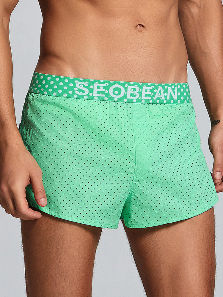 Men's Cotton Butt Lifter Boxers with Breathable Tummy Control