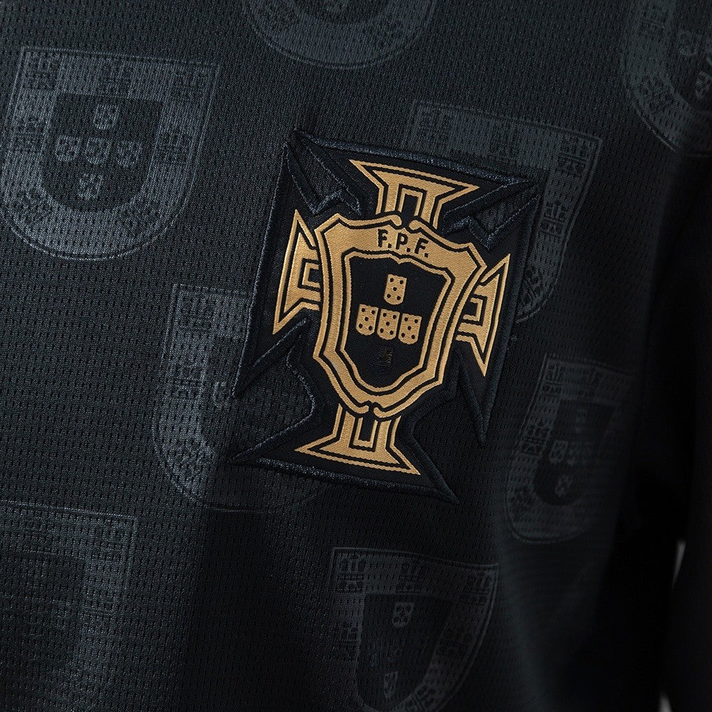 Men’s Portugal 2026 Special Edition Black Panther Long-Sleeve Jersey S-4XL