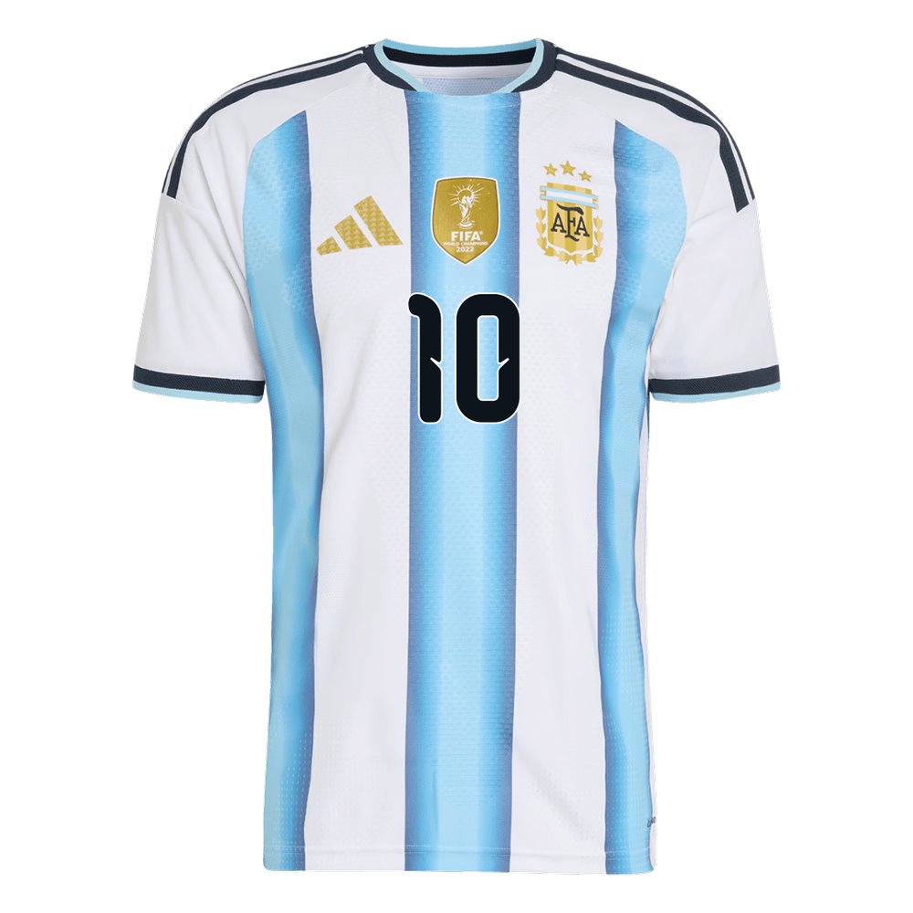 Men’s Argentina 2026 World Cup Home Fan Version Messi #10 Jersey S-4XL
