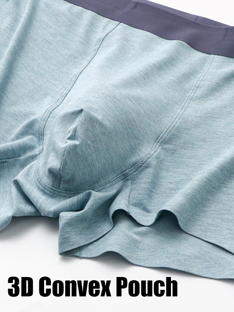 2 Pack Men's U Convex Pouch Trunks